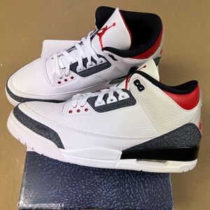 🔥🔥🐐DS Jordan 3 SE Fire Red (Denim)🐐🔥🔥